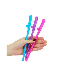 Alternative view of Pack pajitas penes de colores 9 uds