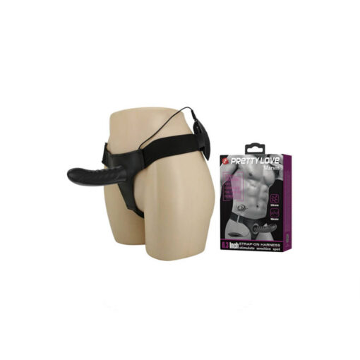 Pretty Love Marvin arnés de silicona hueco con vibración - Imagen 4
