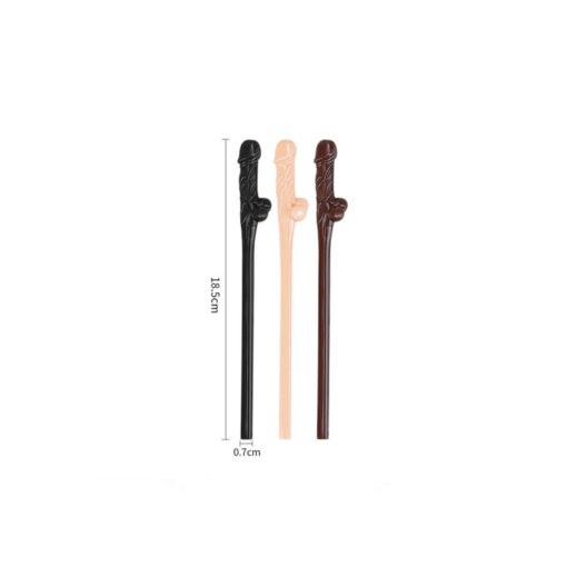 Pack pajitas con forma de penes 9 uds - Imagen 3