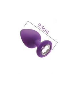 Attraction joya anal silicona morada L