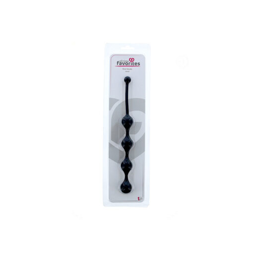 Favorites bolas anales unisex negras M - Imagen 2