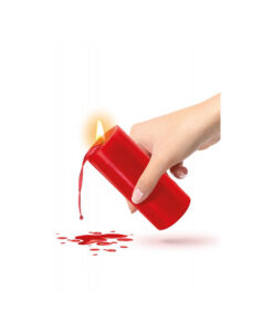 Alternative view of Vela de cera de baja temperatura rojo