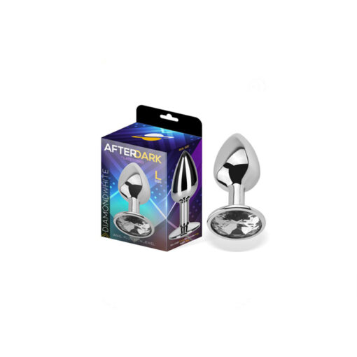 Afterdark plug-joya blanco grande