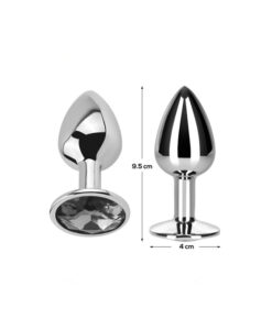 Alternative view of Afterdark plug-joya blanco grande