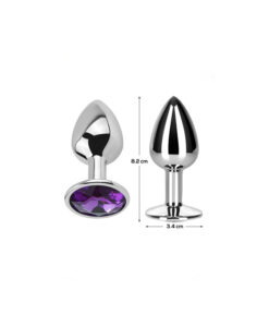 Alternative view of Afterdark plug-joya morado mediano