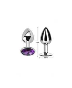 Alternative view of Afterdark plug-joya morado pequeño