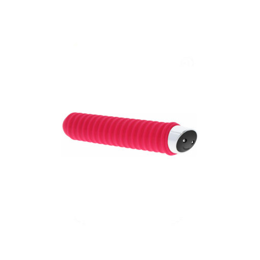 ToyJoy Screw me vibrador estriado rojo - Imagen 4