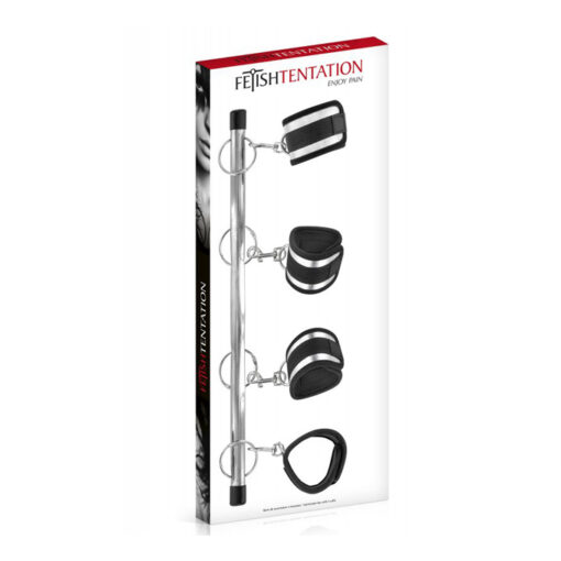 Fetish Tentation barra de sumisión con esposas y tobilleras - Imagen 2