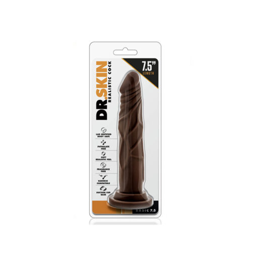 Dr. Skin dildo realista marrón 7,5" - Imagen 2