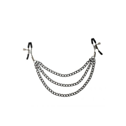 Pinzas pezones triple cadena