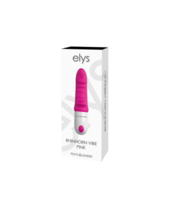 Alternative view of Elys Rinhorn vibrador estriado fucsia