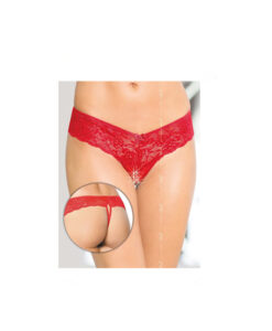 Softline 2440 tanga con abertura rojo M/L