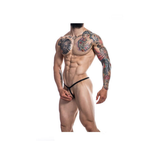 C4M tanga de tiras loopstring negro M