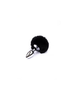 Afterdark plug de metal cola conejo negro
