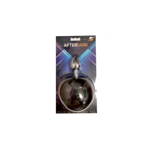 Afterdark plug de metal cola conejo negro - Imagen 2