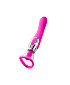 Teazers lengua y vibrador con succión para vulva