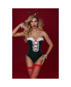 7520 Disfraz de navidad completo verde T/U