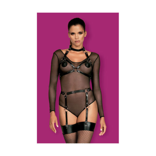 Obsessive A740 arnés para el pecho negro - Imagen 5