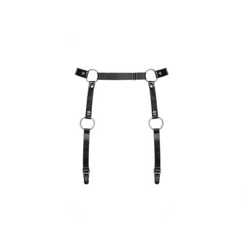 Obsessive A741 liguero imitación cuero negro - Imagen 3