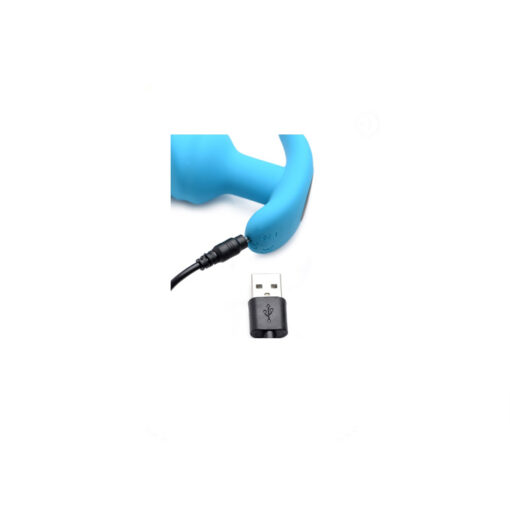 Bang plug estriado con mando regulable azul - Imagen 3