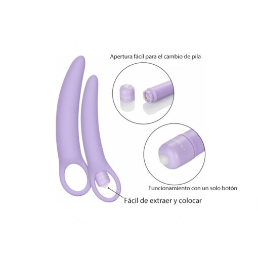 Isabelle dilatadores vaginales de silicona con vibración - Imagen 4