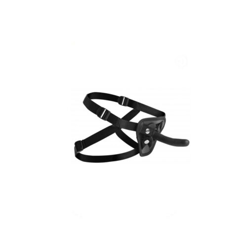 U Strap Pegged arnés con dildo XS negro