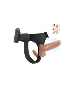 Ultra Passionate arnés vibrador con piel móvil