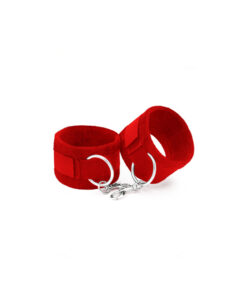 Crushious esposas de velcro con longitud variable rojo