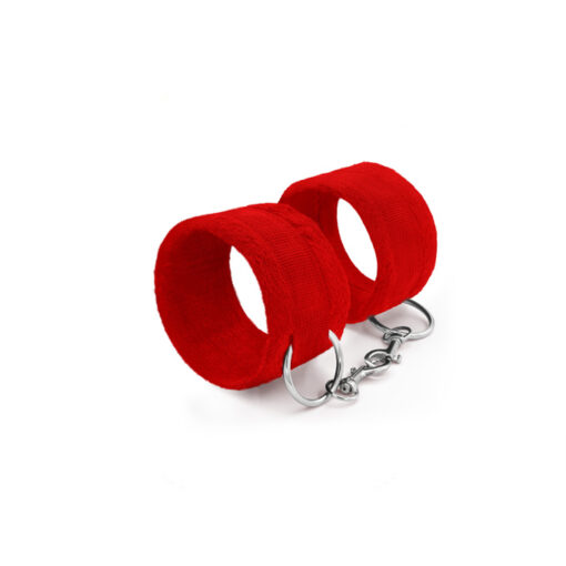 Crushious esposas de velcro con longitud variable rojo - Imagen 3
