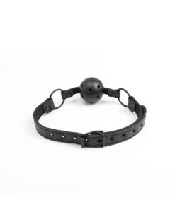 Alternative view of Mordaza transpirable clásica cuero vegano