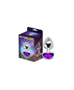 Afterdark plug-joya corazón pequeño morado
