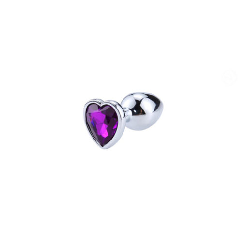 Afterdark plug-joya corazón pequeño morado - Imagen 3