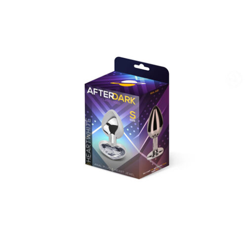 Afterdark plug-joya corazón pequeño blanco - Imagen 5