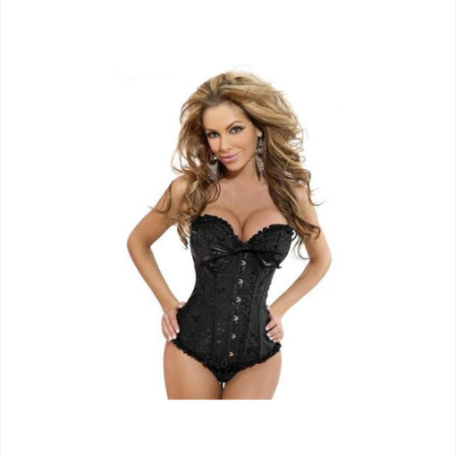 Atenea corset brocado negro 4XL - Imagen 5