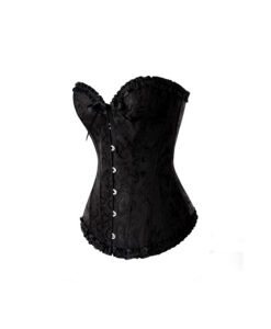 Alternative view of Atenea corset brocado negro 4XL