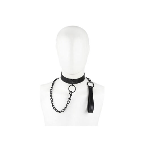 Fetish Addict collar con cadena negro