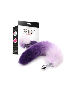 Alternative view of Fetish Addict plug pequeño cola zorro morado