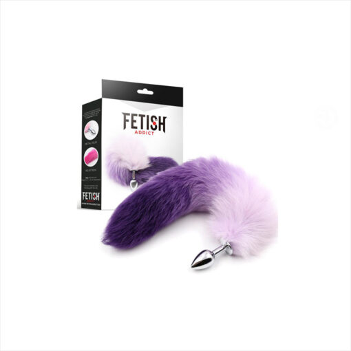 Fetish Addict plug pequeño cola zorro morado - Imagen 2