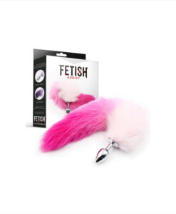 Alternative view of Fetish Addict plug pequeño cola zorro rosa