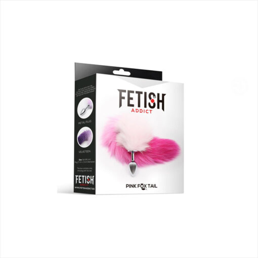 Fetish Addict plug pequeño cola zorro rosa - Imagen 3