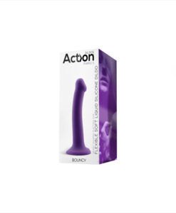 Alternative view of Bouncy dildo de silicona morado S