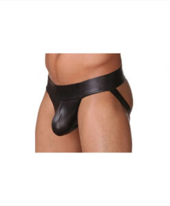Suspensorio efecto cuero negro M