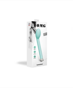 Alternative view of OMG vibrador curvado recargable turquesa