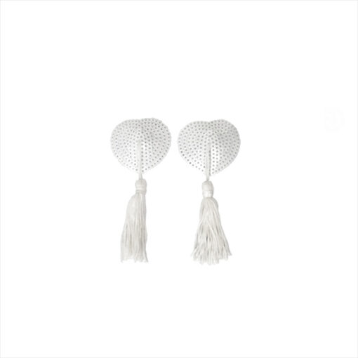 Fetish Addict pezoneras blancas con borla - Imagen 2