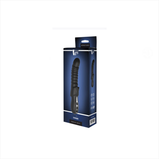 Dreamtoys Typhon vibrador estriado recargable negro - Imagen 2
