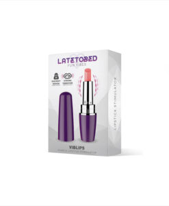 Alternative view of Latetobed Viblips vibrador forma pintalabios morado