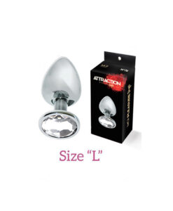 Alternative view of Attraction joya anal metal con piedra L