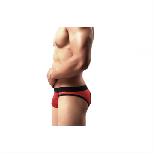 Suspensorio rojo rayas contorno negro XL - Imagen 4