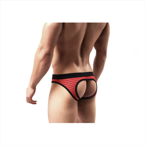 Suspensorio rojo rayas contorno negro XL - Imagen 2