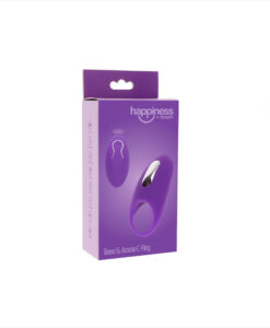 Alternative view of Happiness anillo vibrador recargable con mando